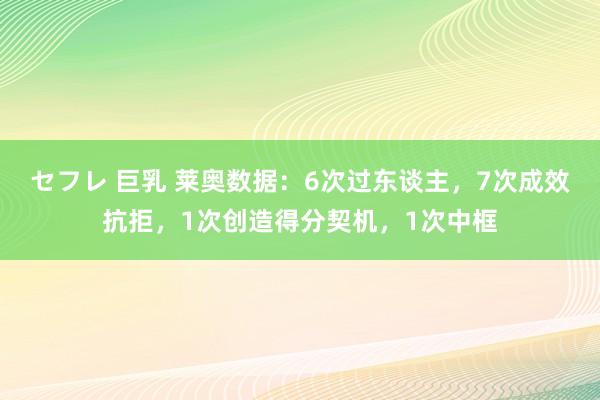 セフレ 巨乳 莱奥数据：6次过东谈主，7次成效抗拒，1次创造得分契机，1次中框