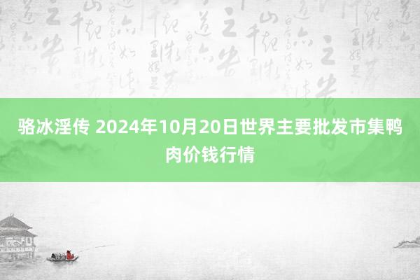 骆冰淫传 2024年10月20日世界主要批发市集鸭肉价钱行情