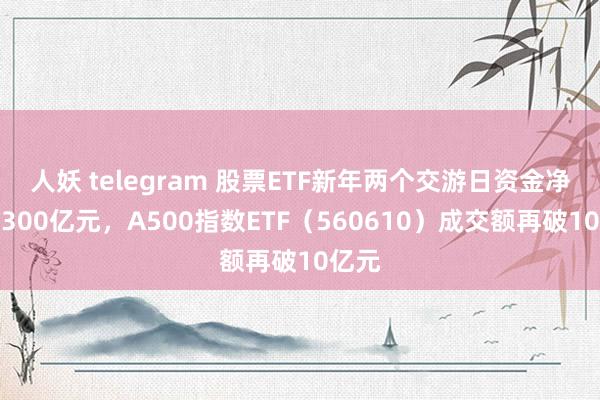 人妖 telegram 股票ETF新年两个交游日资金净流入300亿元，A500指数ETF（560610）成交额再破10亿元