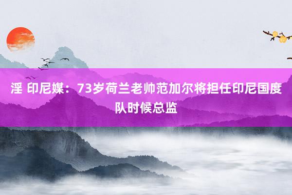 淫 印尼媒：73岁荷兰老帅范加尔将担任印尼国度队时候总监